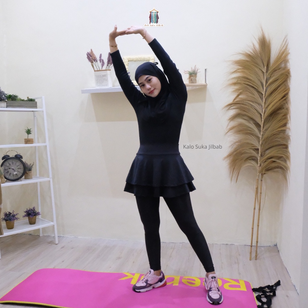Baju Olahraga Wanita Muslim - Legging Rok Olahraga Wanita (BACA DESKRIPSI)