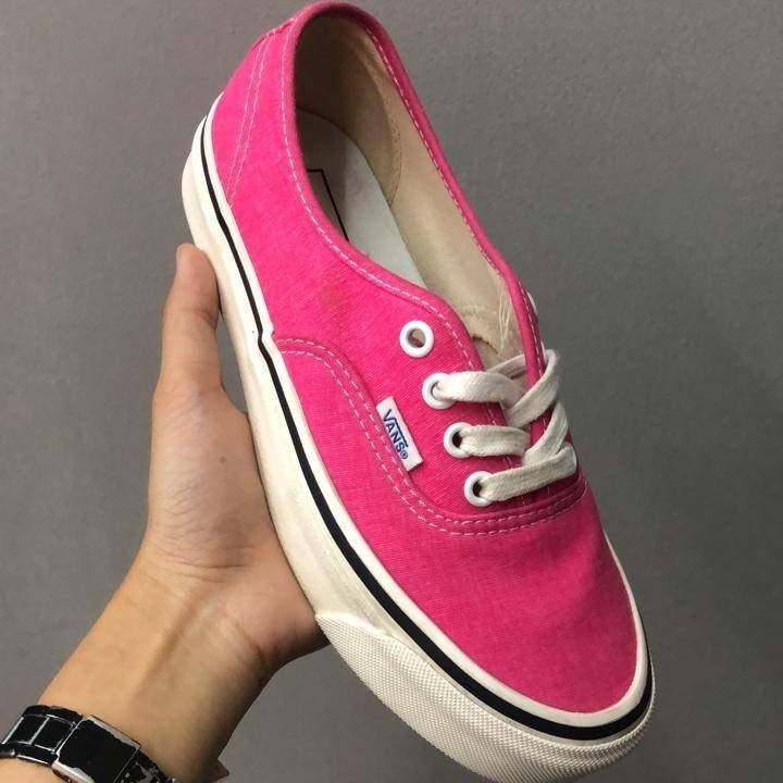 VANS AUTHENTIC 44 DX ANAHEIM FACTORY NEON PINK UNISEX SNEAKERS SHOES ORIGINAL RESMI