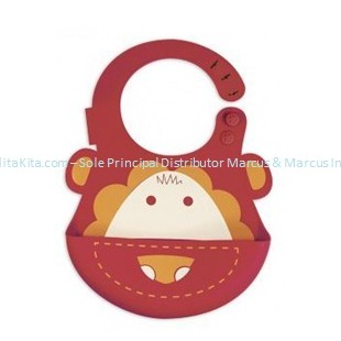 marcus &amp; marcus baby bib bis bayi mpasi tatakan makan Hijau Green Gajah Elephant Kuning  Jerapah