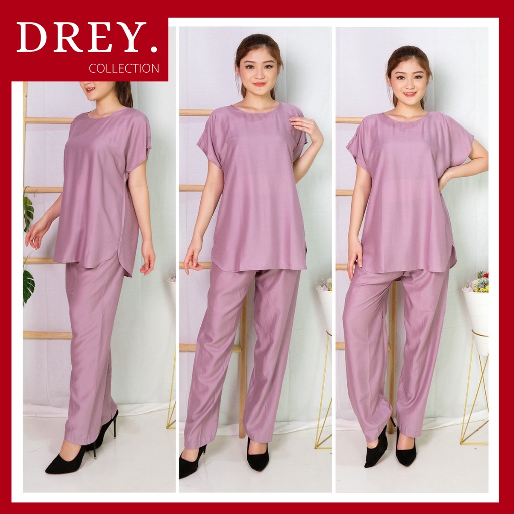 Piyama wanita set katun rayon adem halus lembut / baju tidur wanita katun rayon set halus lembut