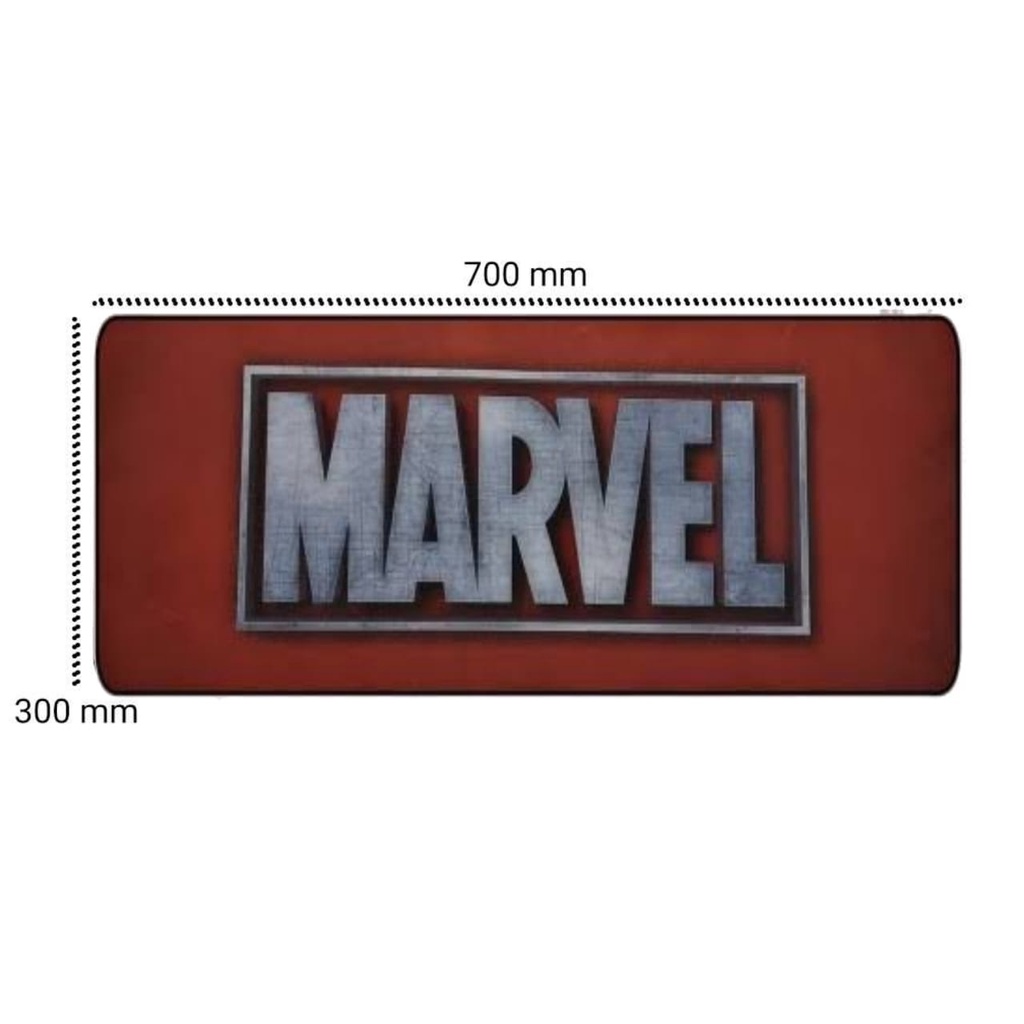 Mouse Pad Gaming XL Motif Marvel Matras Meja Besar 30 x 70 cm Bahan Soft, Anti Slip