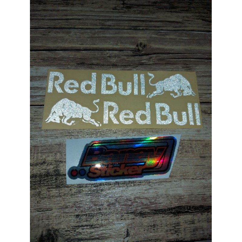 STICKER RED BULL CUTTING KIRI KANAN