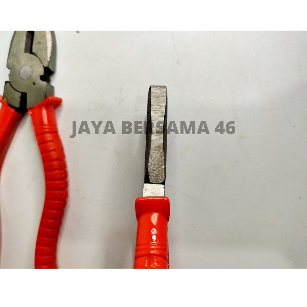 TANG KOMBINASI KW1 7&quot; / TANG KOMBINASI MERAH GAGANG KARET MURAH / TANG POTONG JEPIT KABEL / TANG CABUT PAKU / COMBINATION PLIERS / TANG SEBAGUNA 7 INCHI