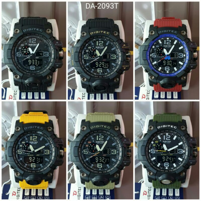 Jam tangan pria Digitec DG 2093 sport original tahan air