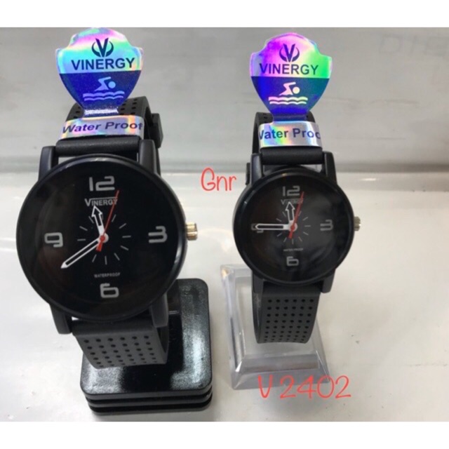 JAM TANGAN COUPLE NEW VINERGY 2402 BLACK