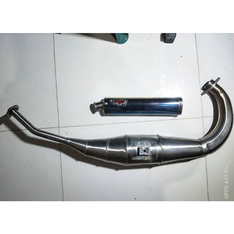 Knalpot fullsystem R9 sentul ori for ninja r/rr minus seperti di foto