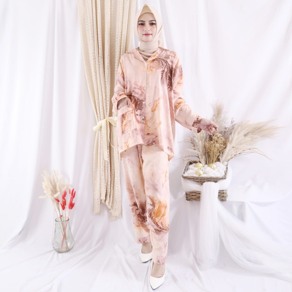 XXL LD 120 PIYAMA KEKINIAN PIYAMA RAYON TIE DYE TERBARU 2021 /SETELAN SANTAI/Josjoli_piyama