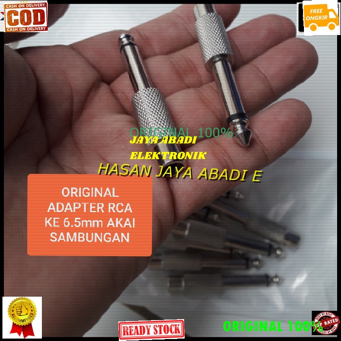 G250 ORIGINAL JACK RCA CEWE JEK AKAI AKAY 6,5MM COWO MIC ADAPTER MIK KONEKTOR MICROPHONE SAMBUNGAN S