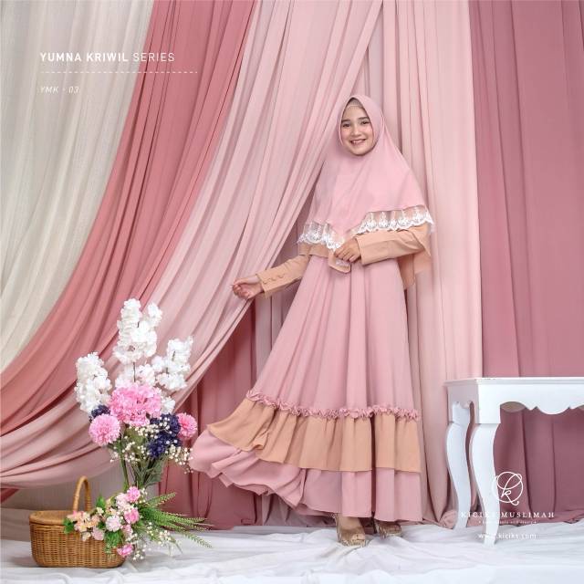 Yumna Kriwil series dress by kiciks muslimah