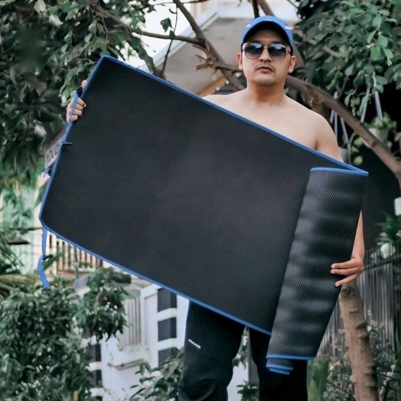 Matras Tidur Camping Olahraga Outdoor Freeletics Yoga Bahan Spon Karet Tebal 3mm