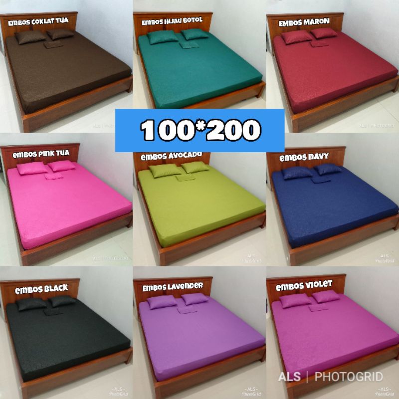 Sprei Embos Polos Sprei Homemade 90x200cm dan 100x200cm