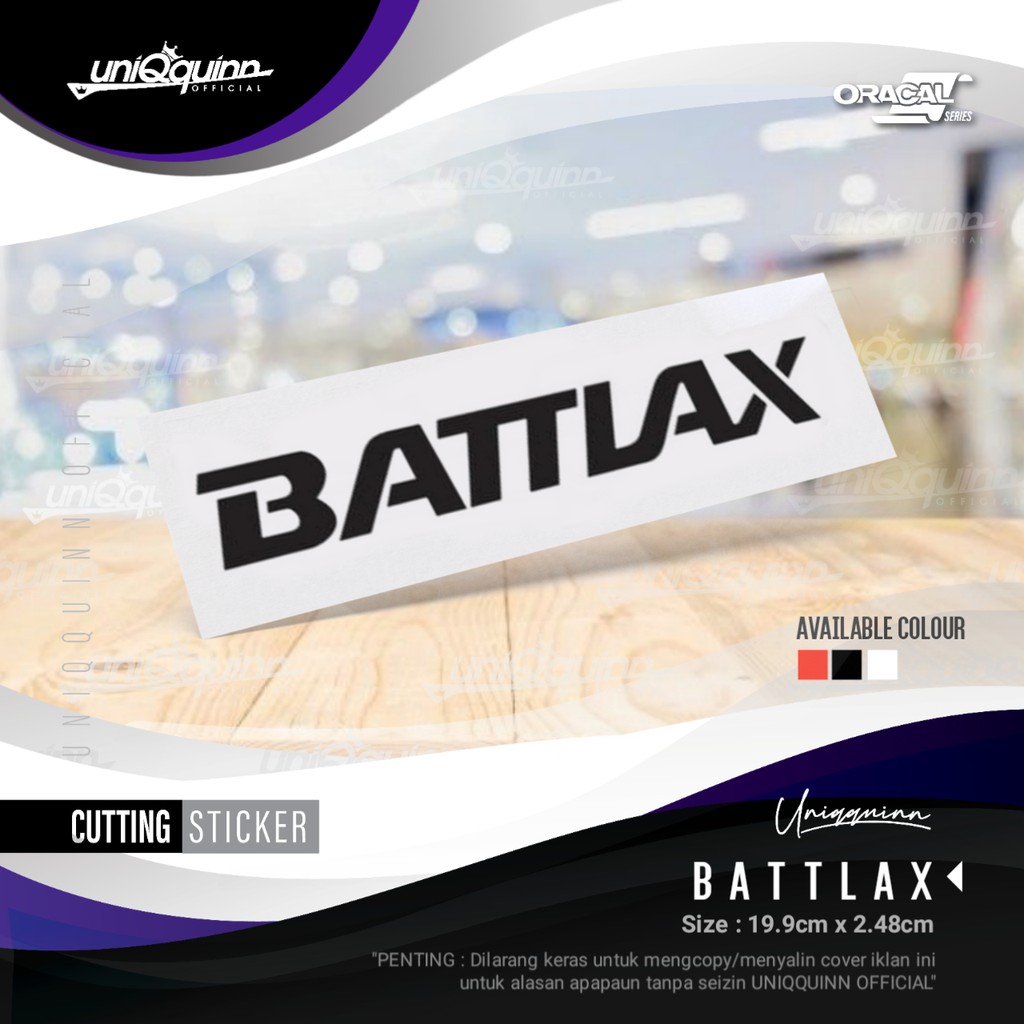 UQ Stiker Battlax| Cutting Stiker Battlax | Stiker Motor