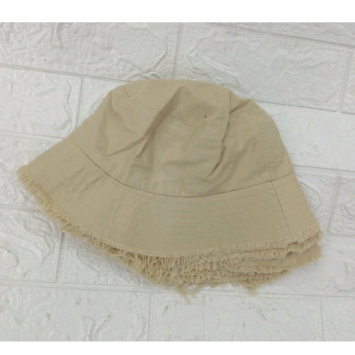 Termurah Bucket Hat Ripped Import Topi Bucket Rawis Rumbai Terbaru Pria Dan Wanita Korea Style