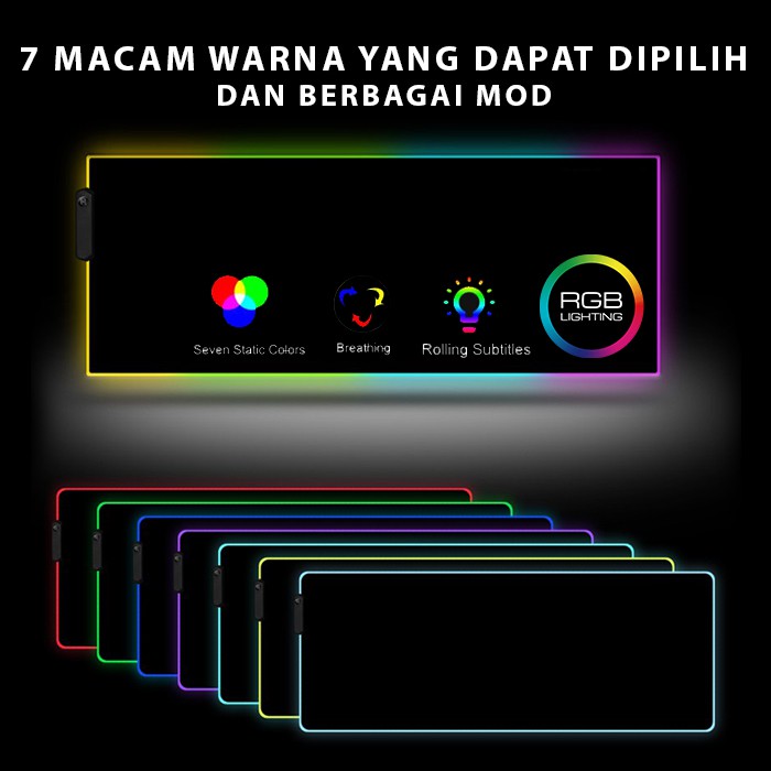 Mousepad Gaming RGB 80mm x 30mm