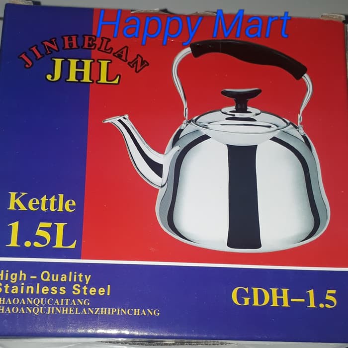 

Teko Stainless Fujika 1.5 L Ceret Anti Karat + Saringan Kopi Teh