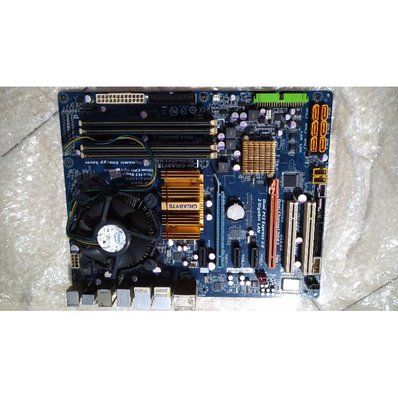 motherboard set mining miner tinggal pakai Gigabyte EP45 support 5 VGA