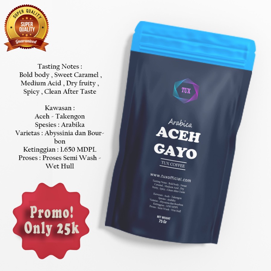 Biji Kopi Arabika Gayo Aceh Premium Bubuk Arabica Murni Espresso Asli