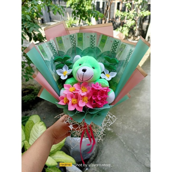 bucket bouquet buket boneka uang bunga kado ulang tahun wisuda lamaran nikahan engagement