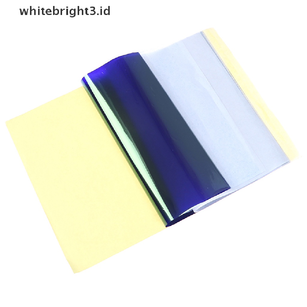 (whitebright3.id) 2pcs / Set Kertas Karbon Transfer Tato Ukuran A4