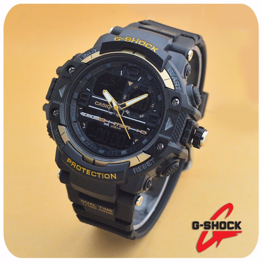 CASIO G-SHOCK GPW-8600 BLACK LIST GOLD DOUBLE TIME