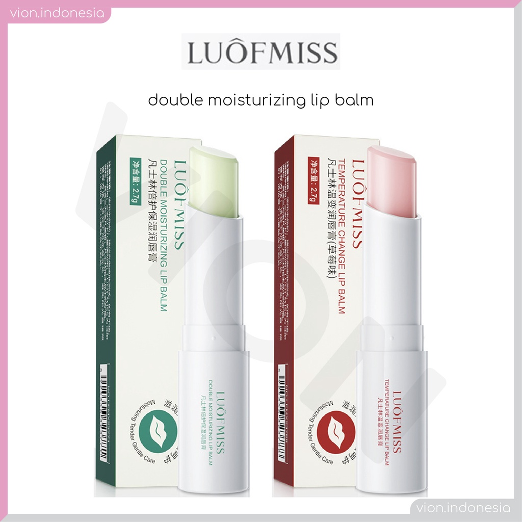 LUOFMISS Double Moisturizing Lip Balm Temperature Change Lipbalm Pelembab Bibir Perawatan Original LM003