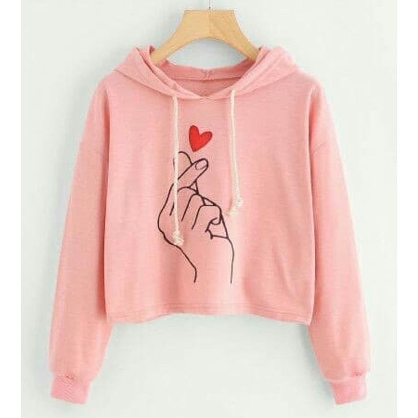 Sweater Hoodie Crop SARANGHAE BSR