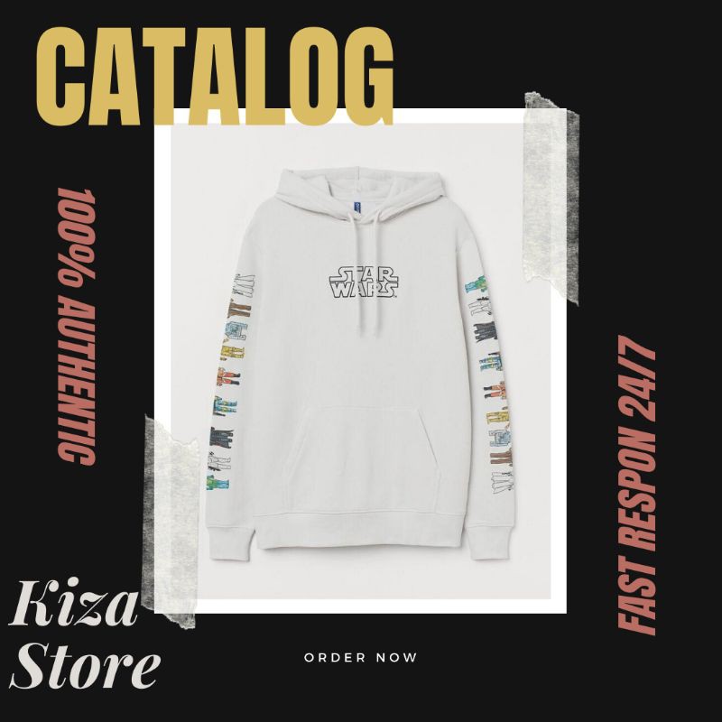 

(COD) H&M STAR WARS WHITE ORIGINAL FULL TAG BEST SELLER