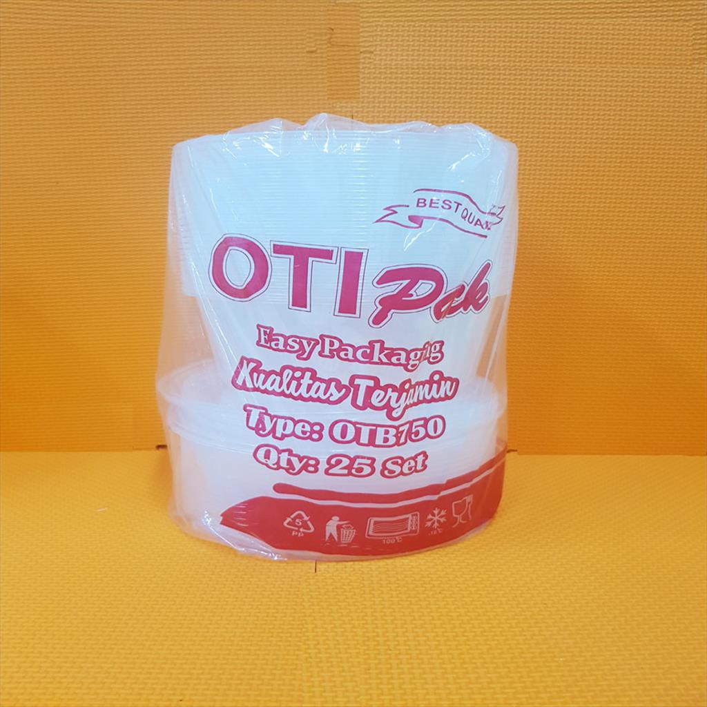 Thinwall Otipack Bulat 750ML / Tempat Makanan Plastik Mangkok 750ml Food Container OTB750