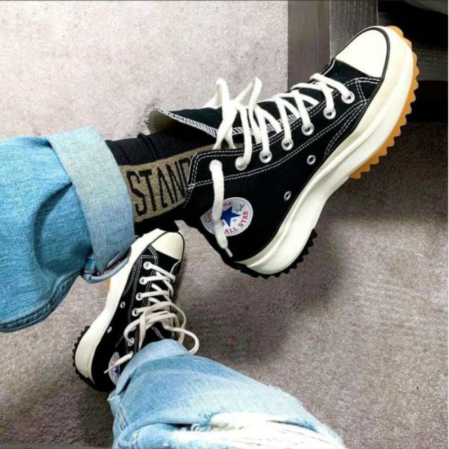Sepatu Converse Run Star Hike x  JW ANDERSON Black Egret Buat Cewek