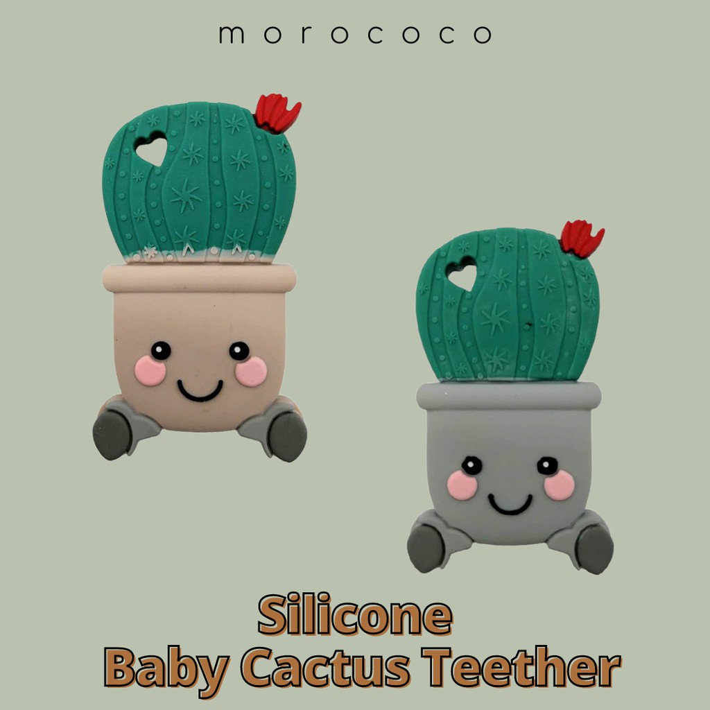 SILICONE BABY TEETHER BABY CACTUS