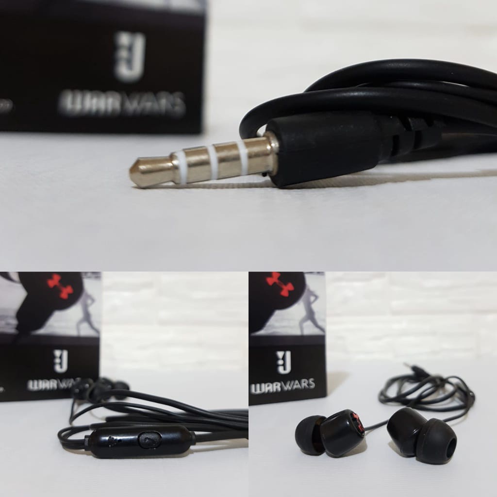 Handsfree Headset J PM-02 Stereo Earphone Super Bass With Mic