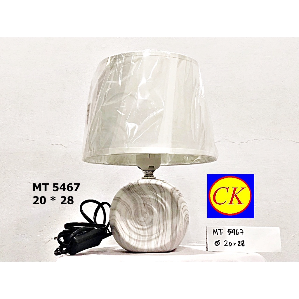 Lampu meja tidur minimalis elegan classic 5467 murah keramik