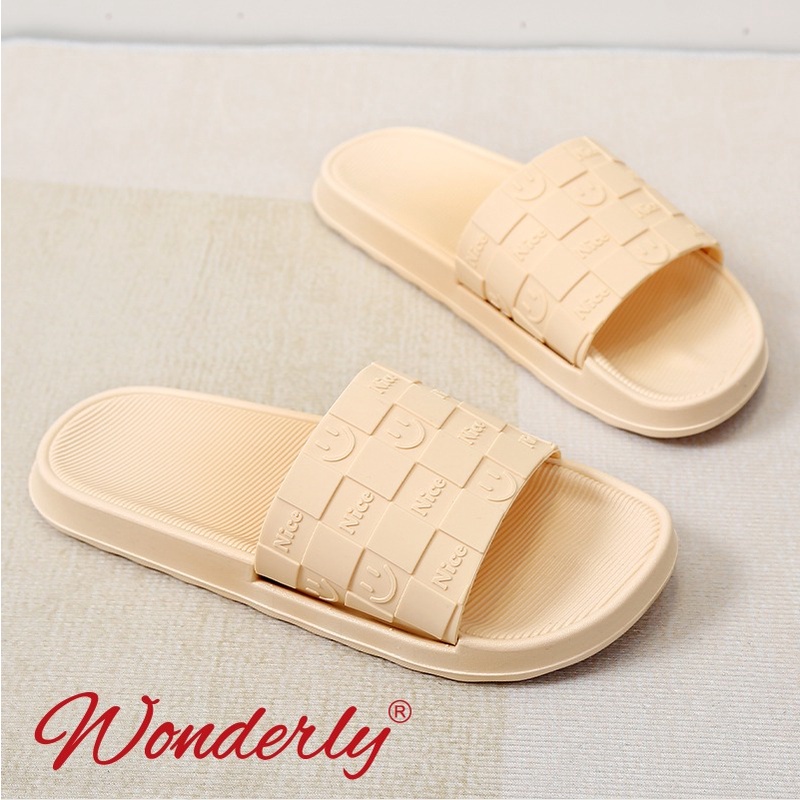 Sendal Selop Karet Wanita Wonderly Sandal Slop Cewek | V202-A37