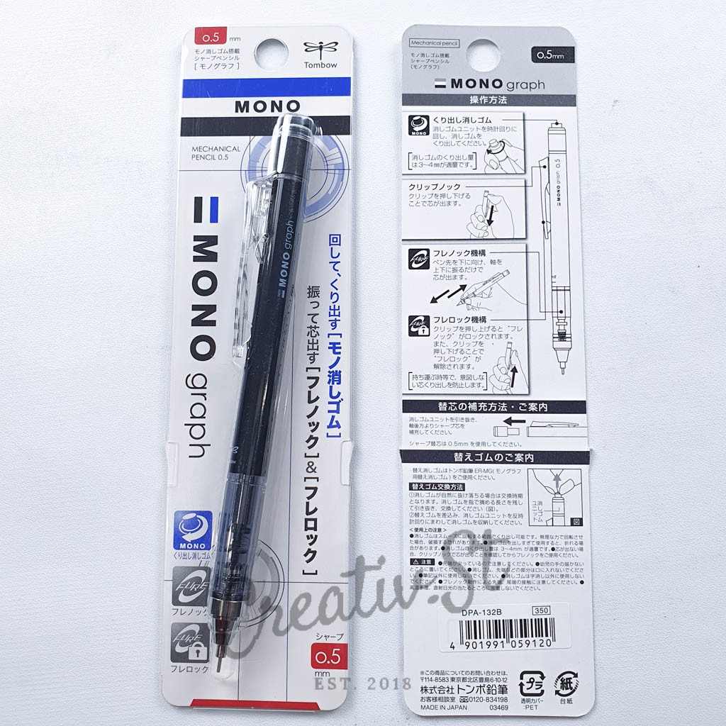 

HJK TOMBOW Mono Graph Mechanical Pencils Pastel 0.5 0.3 Mm Pensil Mekanik
