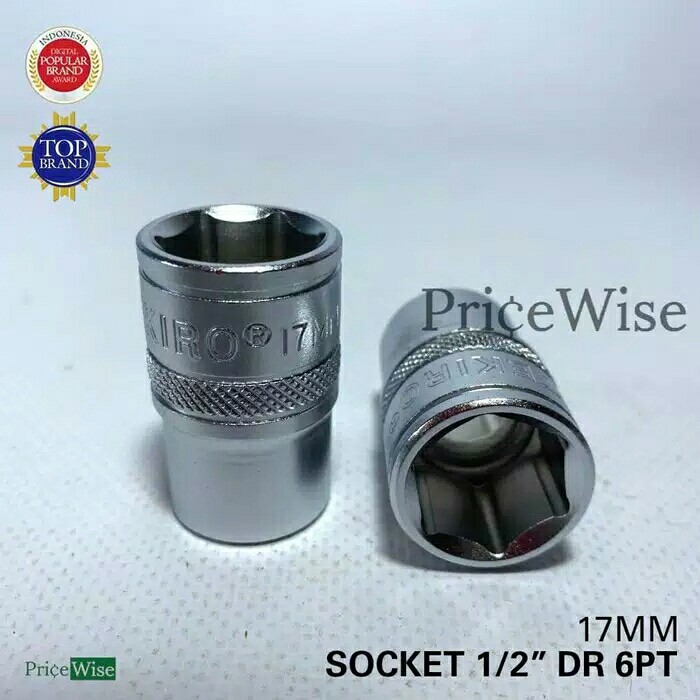 Mata Kunci Sok 1/2 Dr 6pt 17 Mm Tekiro / Mata Sock / Socket