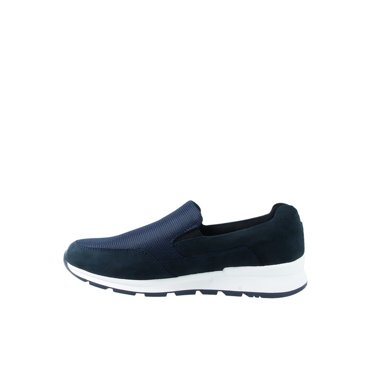 SEPATU SLIP ON PAKALOLO PRIA ORIGINAL CASUAL KULIT ASLI BIRU NAVY PB10