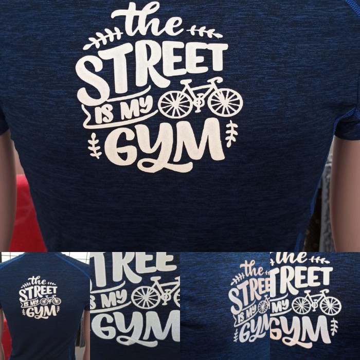 Masterman the street is my gym KAOS OLAHRAGA sepeda reflective