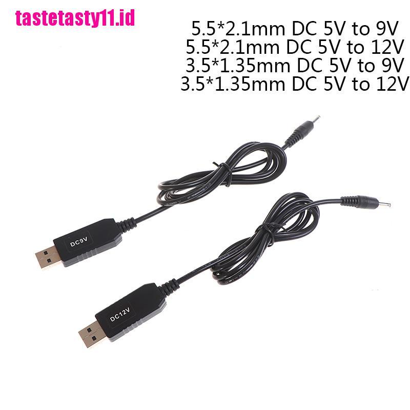 Kabel Adapter Step UP power boost line USB DC 5V Ke 9V 12V 3.5x1.35mm