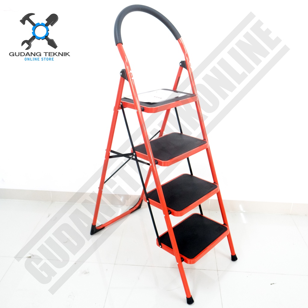 Tangga Rumah Besi Lipat 4 Step MOLLAR / Household Steel Ladder 4S MOLLAR