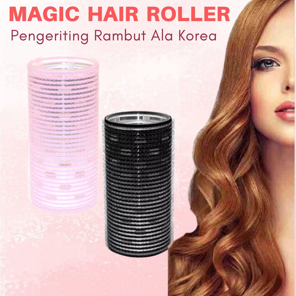 Hair Rollers Roll Rambut Besar Magic Curler Pengeriting Jumbo Ala Korean Hair Style Impor-1