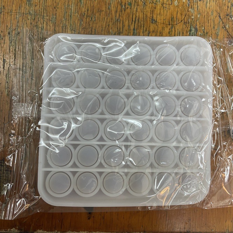 Figdet Push bubble pop it Toy mainan anak tiktok free kelereng / gundu-Kotak Glow