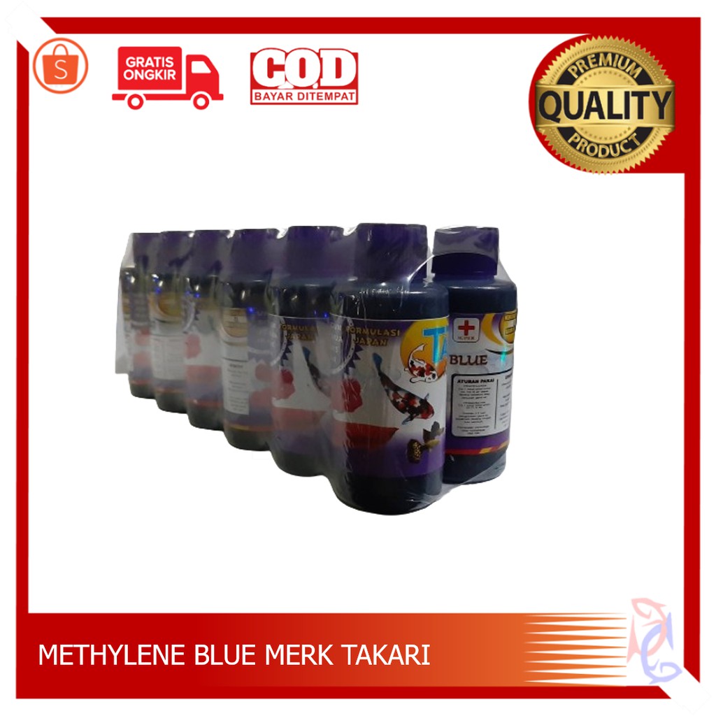 OBAT BIRU METHYLENE BLUE TAKARI METILEN BLUE COCOK OBAT IKAN HIAS OBAT IKAN KOI OBAT IKAN CUPANG