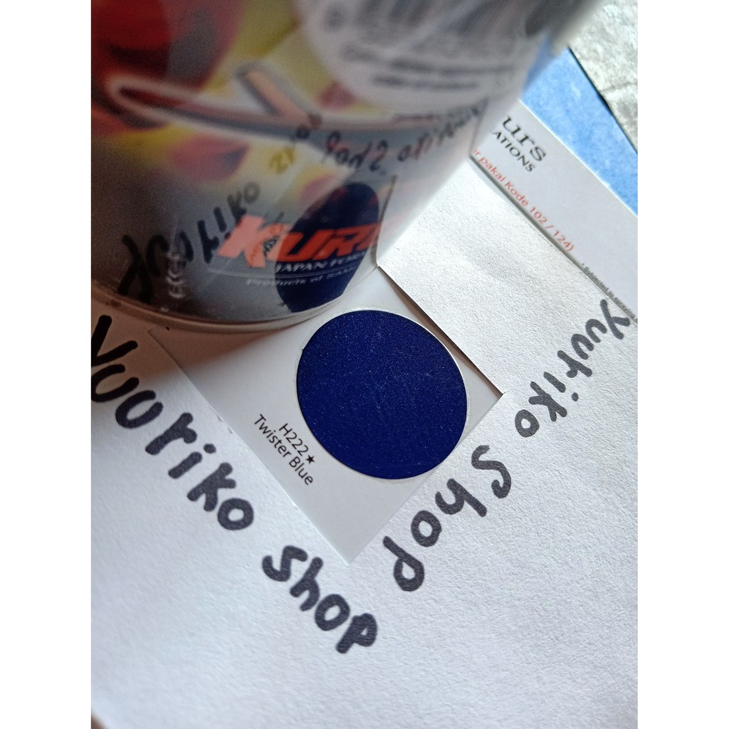 Pilok Samurai Cat Samurai Paint h222 twister blue  Pilox Cat Semprot biru tua