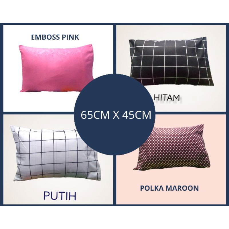 Sarung Bantal Tidur 65x45 / Sarung Bantal Murah