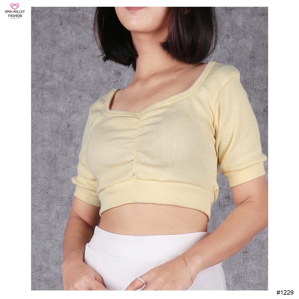 (COD) OH Fashion Blouse Sherine Ribbed Rib #1170 / #1229