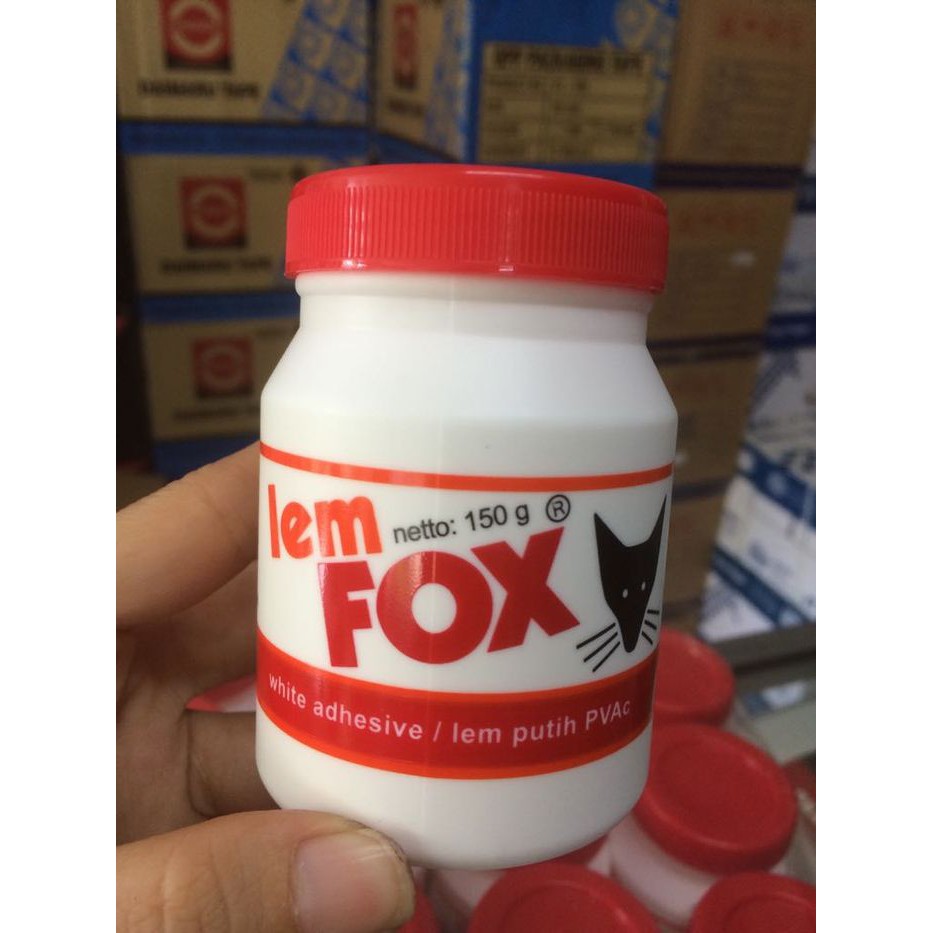 

Lem Fox 150gr/Lem Putih PVAC/Slime/White Adhesive/Lem Kayu