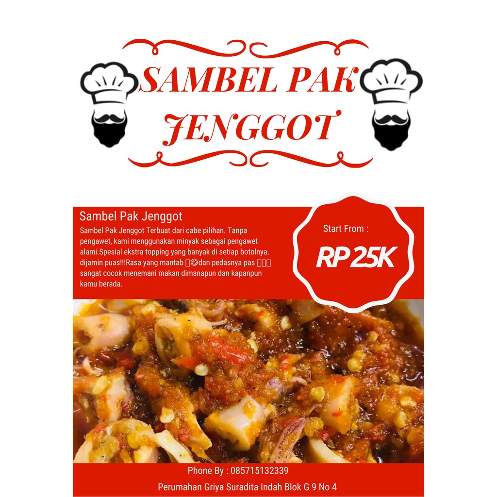 

Sambel Pak Jenggot Sambal Berbagai Rasa Homemade Fresh Tanpa Pengawet