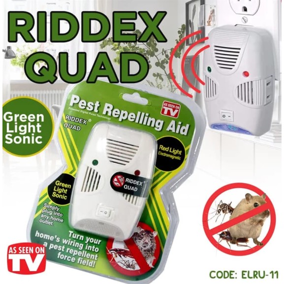 Riddex Quad Pest Control Serangga/Kecoa/Tikus - RIDDEX HIJAU