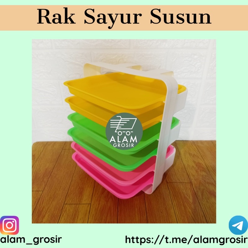 Rak Sayur 6 Susun / Rak Sayur / Rak Dapur