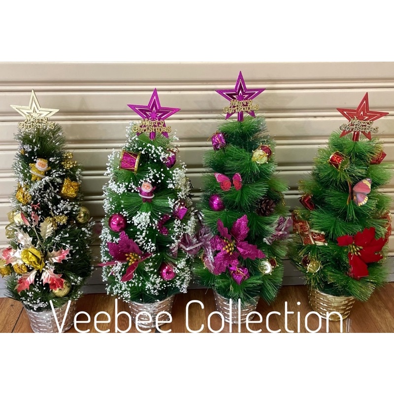 Pohon natal variasi jarum 50cm/ Christmas Tree set lengkap/ dekorasi natal/ pohon natal
